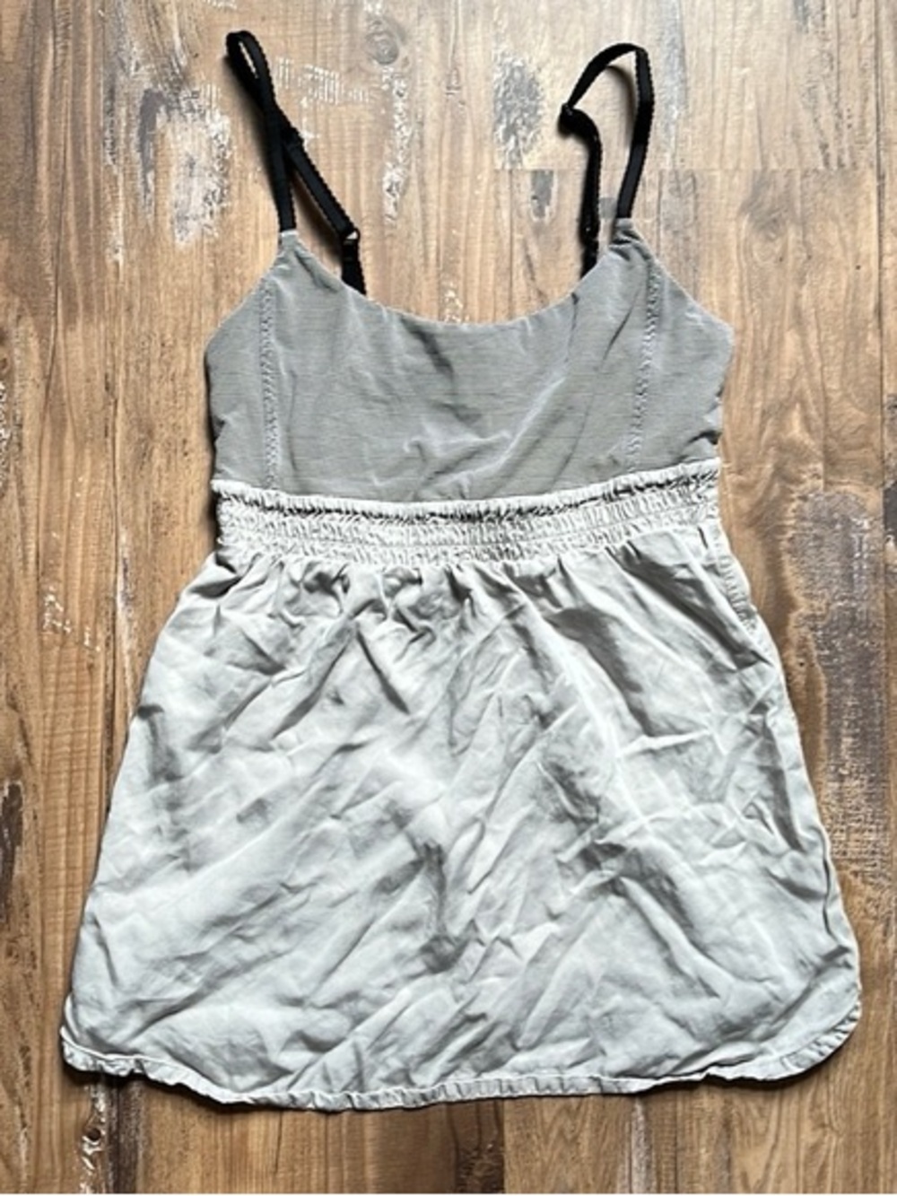 141. Lululemon Bliss Tank Heathered Coal Wee Stripe Tencel/Power Luxtreme 10